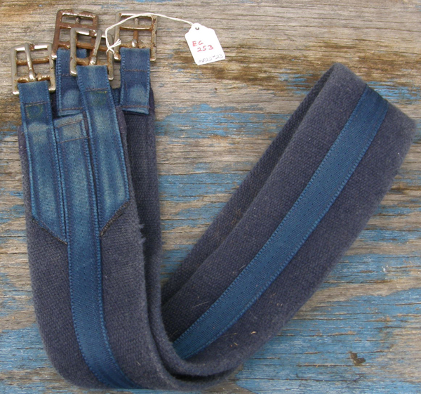 Synthetic English Girth Fabric Girth Blue 50"