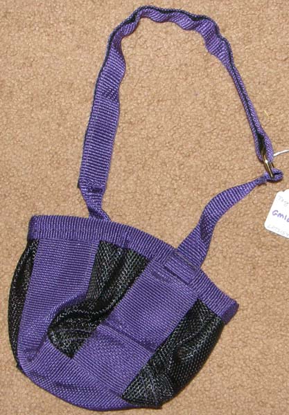 Tough-1 Miniature Horse Muzzle Mini Grazing Muzzle Purple/Black