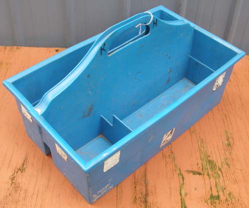 Blue Plastic Grooming Tote Grooming