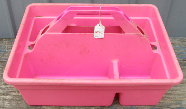 Fortiflex Grooming Tote Super Tote Plastic Grooming Tote Grooming Caddy Tote Box Pink
