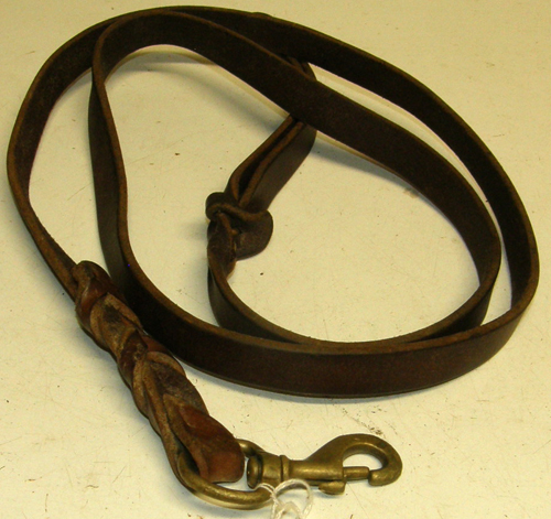 7/8" Leather Dog Leash Small M-L Dog Leash with Handhold