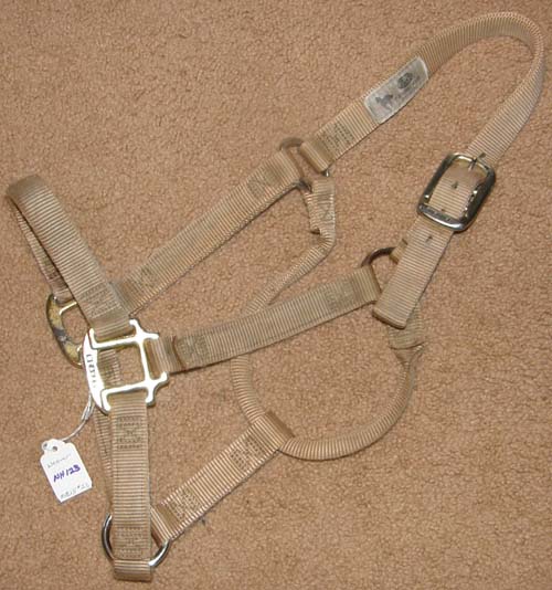 Weaver Halter Nylon Halter Heavy Duty Halter Horse Tan