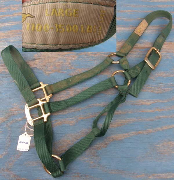 Nylon Halter Horse Halter Hunter Green L Horse