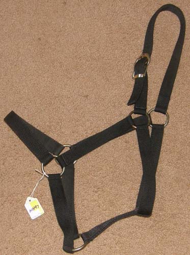 Economy Nylon Halter Horse Halter Black
