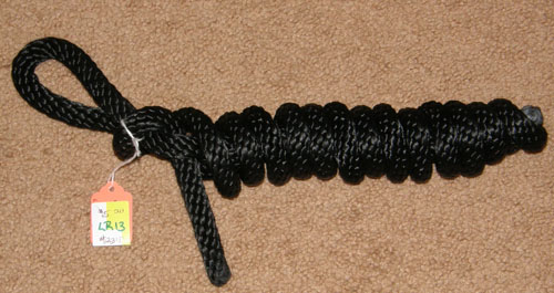 Braided Poly Rope Lead Horsemanship Lead Rope Halter Lead Rope Black 9'