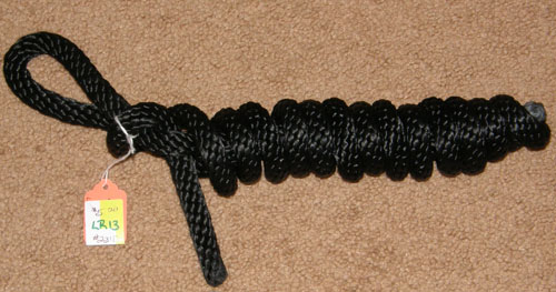 Braided Poly Rope Lead Horsemanship Lead Rope Halter Lead Rope 7' Black