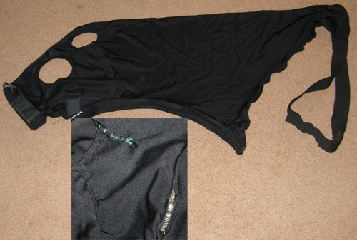 SuperSweatS Shoulder Length Mane Saver Hood Zippered Slinky Hood Sleazy Hood Lycra Hood Mane Tamer Horse Black
