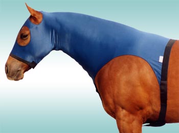 SuperSweatS Shoulder Length Mane Saver Hood Zippered Slinky Hood Sleazy Hood Lycra Hood Mane Tamer Horse Black