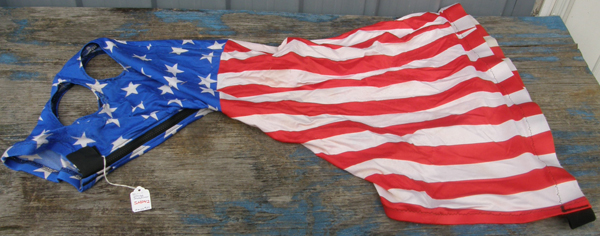 Sleazy Sleepwear Zippered Slinky Hood Sleazy Hood Lycra Hood S Horse Yearling Stars & Stripes Patriotic Print