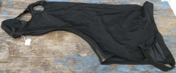 Sleazy Sleepwear Zippered Slinky Hood Sleazy Hood Lycra Hood S Horse Yearling Black