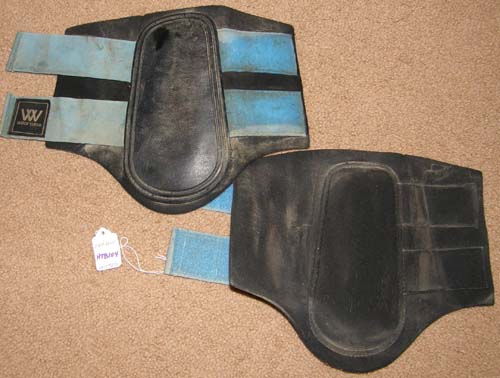 Woof Single Lock Horse Brushing Boots Woof Tendon Boots Leg Protection M Horse Black