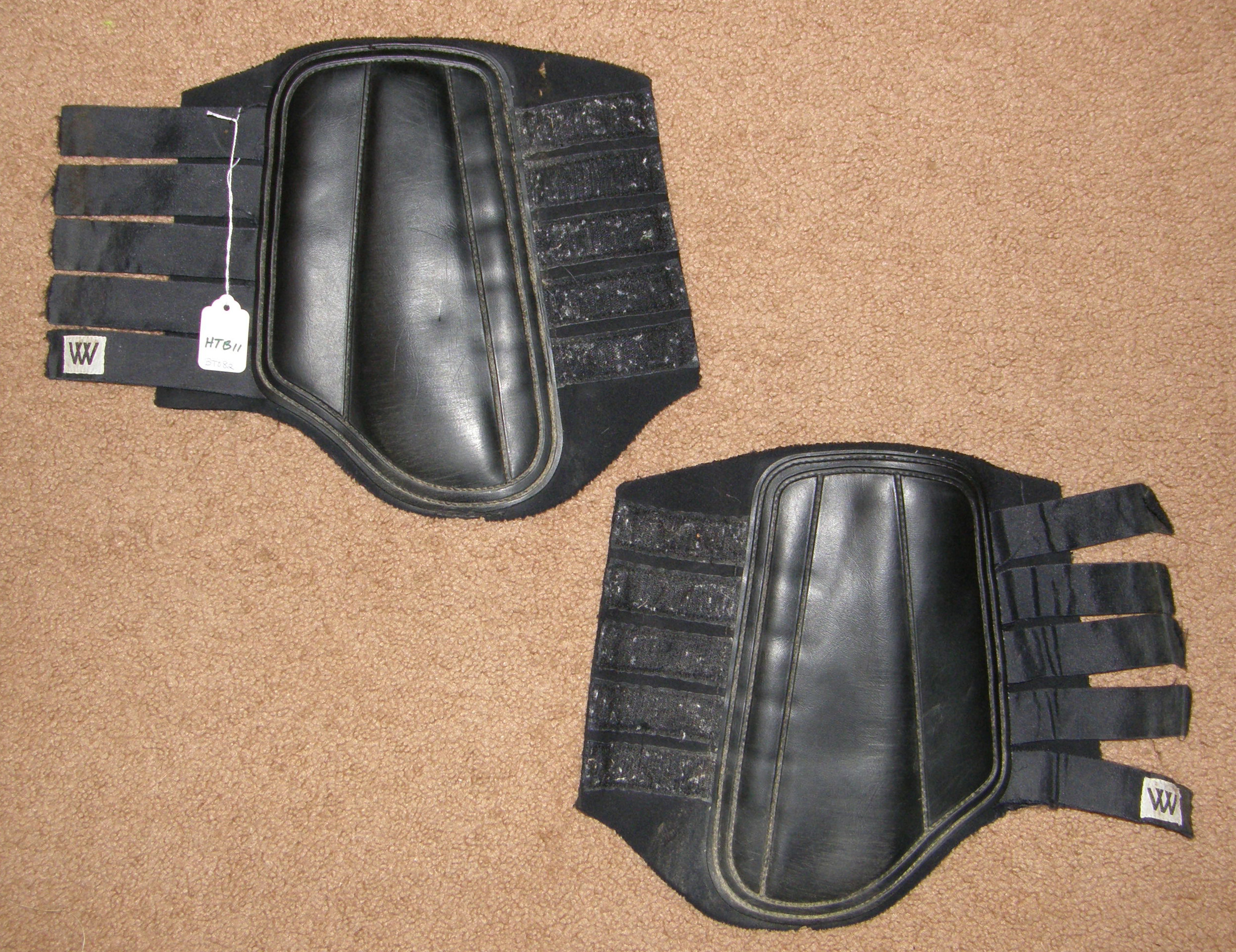 Woof Single Lock Horse Brushing Boots Woof Sport Boots Tendon Boots Splint Boots Leg Protection L Horse Black