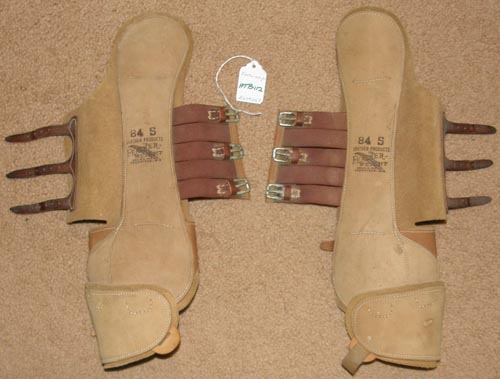 Feather-Weight Leather Half Hock Shin Ankle & Tendon Boots with Speedy Cut Standardbred Trotter Pacer Racing Boots S