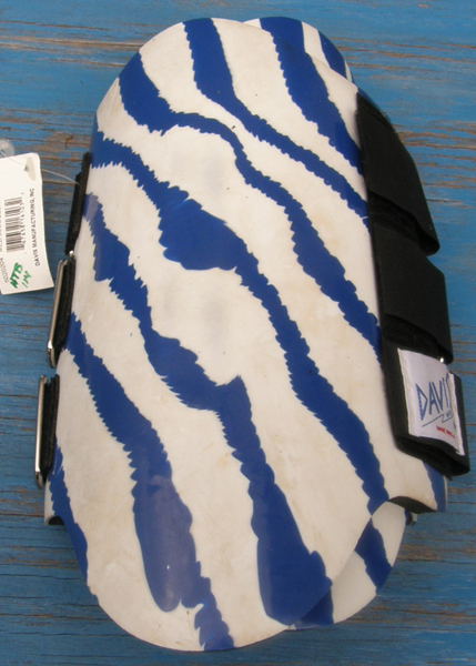 Davis Pro-Fit Blue Zebra Print Splint Boots Tendon Boots Leg Protection M Horse