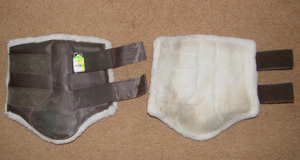 Dover Pro Sport Boots Fleece Lined Tendon Boots Leg Protection L Horse Brown