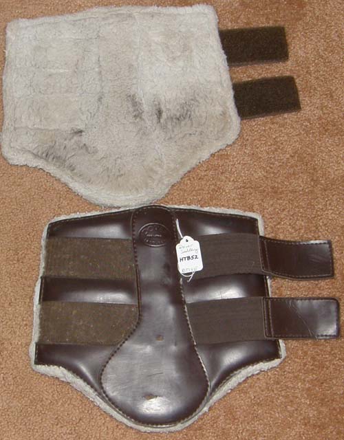 Dover Pro Sport Boots Fleece Lined Dressage Boots Leg Protection L Horse Brown