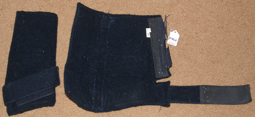 Quick Wrap Splint Boots Fleece Polo Wraps Tendon Boots S Horse Navy Blue