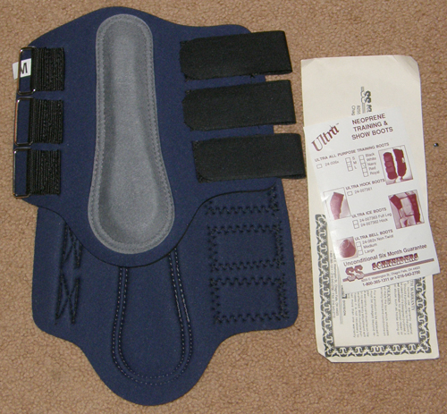 Ultra Dura Tech All Purpose Training Boots Neoprene Splint Boots Tendon Boots Leg Protection M Horse Navy Blue