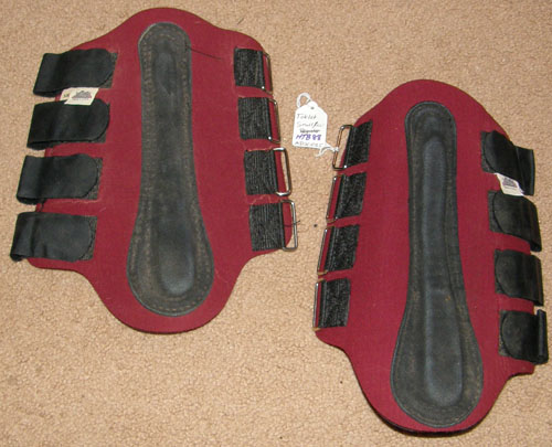 Toklat Neoprene Rear Splint Boots Tendon Boots Leg Protection S Horse Burgundy