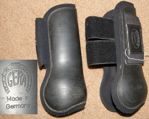 Dover Pro Sport Boots Gera Horse Boots Open Front Jumping Boots Brushing Boots Leg Protection Horse Black