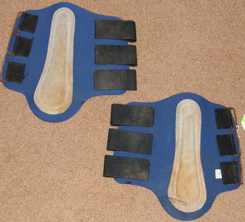 Neoprene Splint Boots Front Tendon Boots Leg Protection M Horse Blue