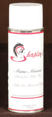 Shapely's Mane Mousse Horse Mane Braiding Banding Aid Tail Grooming 14.5 oz Spray