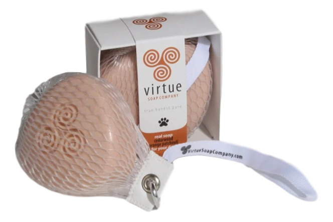 Virtue Soap Company Cedarwood Orange Patchouli Bar Soap Dog Shampoo 6 oz