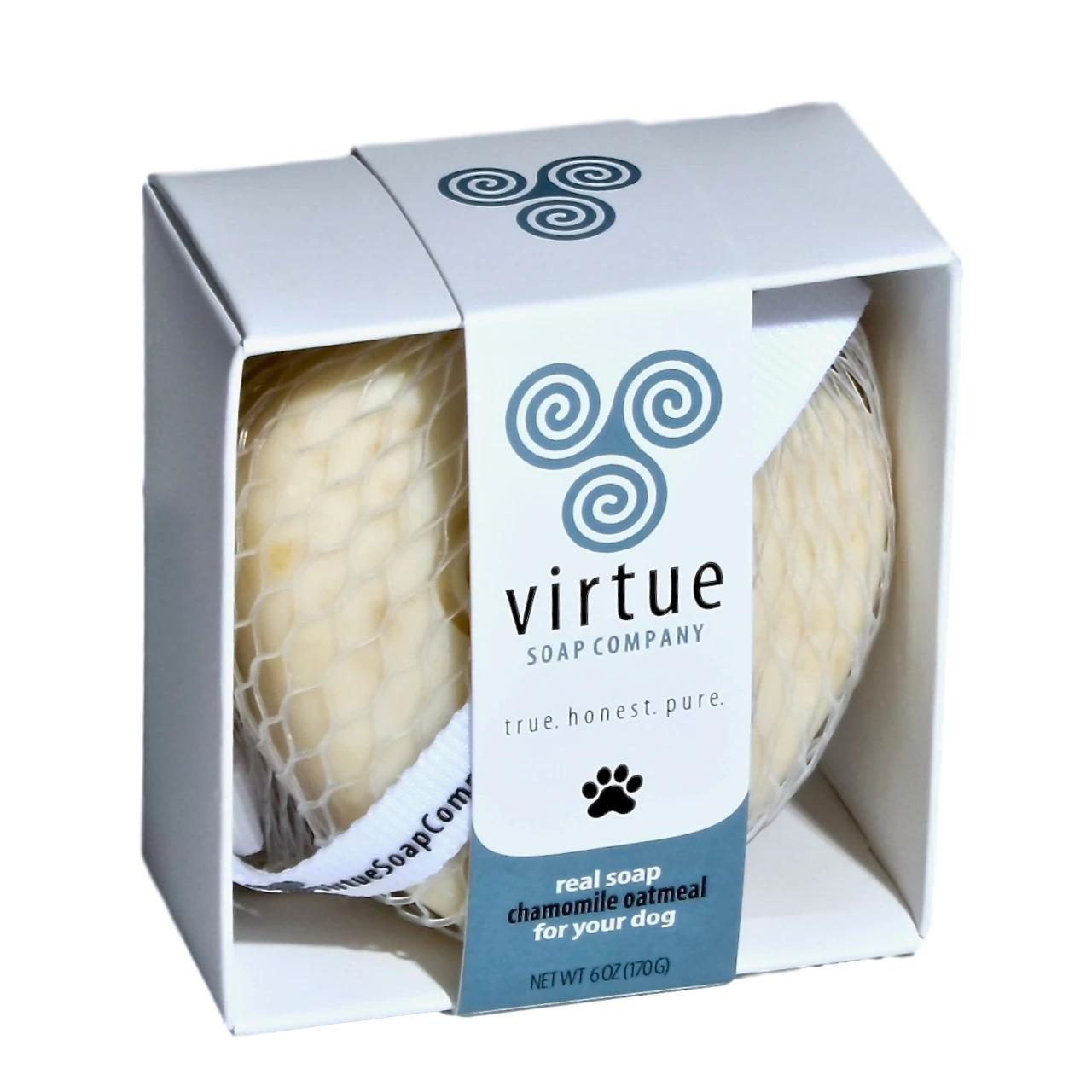 Virtue Soap Company Chamomile Oatmeal Bar Soap Dog Shampoo 6 oz
