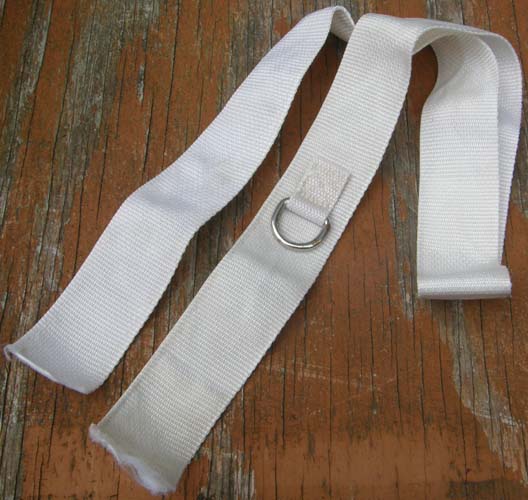Replacement Blanket Back Line Strap Sew On Back Strap with D Ring Horse Blanket or Sheet White