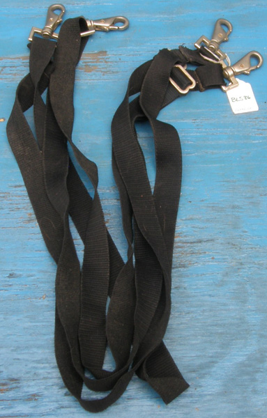 Replacement Elastic Leg Straps for Horse Blanket or Sheet Black