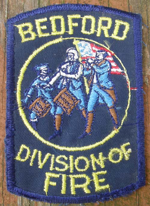Vintage Bedford MA Fire Dept Patch Sew On Shoulder Patch