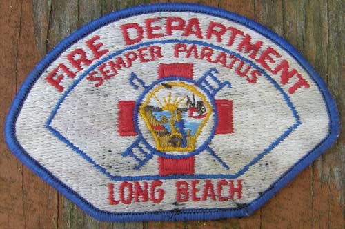 Vintage Long Beach CA Fire Dept Patch Sew On Shoulder Patch