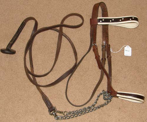 Vintage? Lt Breed Patent Leather Show Halter & Lead Set Arabian Morgan Cob Horse