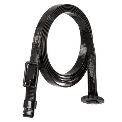 Silver Royal 1/2” x 6’ Black Nylon Show Lead Arabian Show Lead Miniature Horse Show Lead