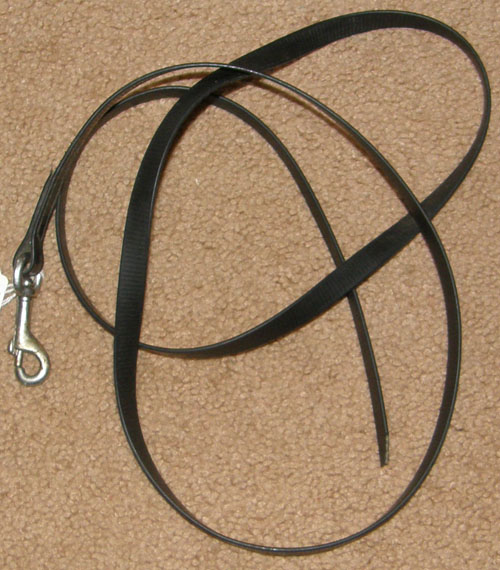 1/2” x 5’ Black Biothane Show Lead Arabian Show Lead Bio Synthetic Miniature Horse Show Lead