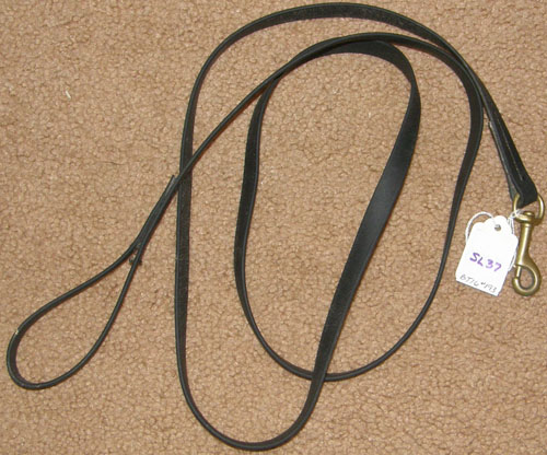 1/2” x 5 1/2’ Black Biothane Show Lead Arabian Show Lead Bio Synthetic Miniature Horse Show Lead