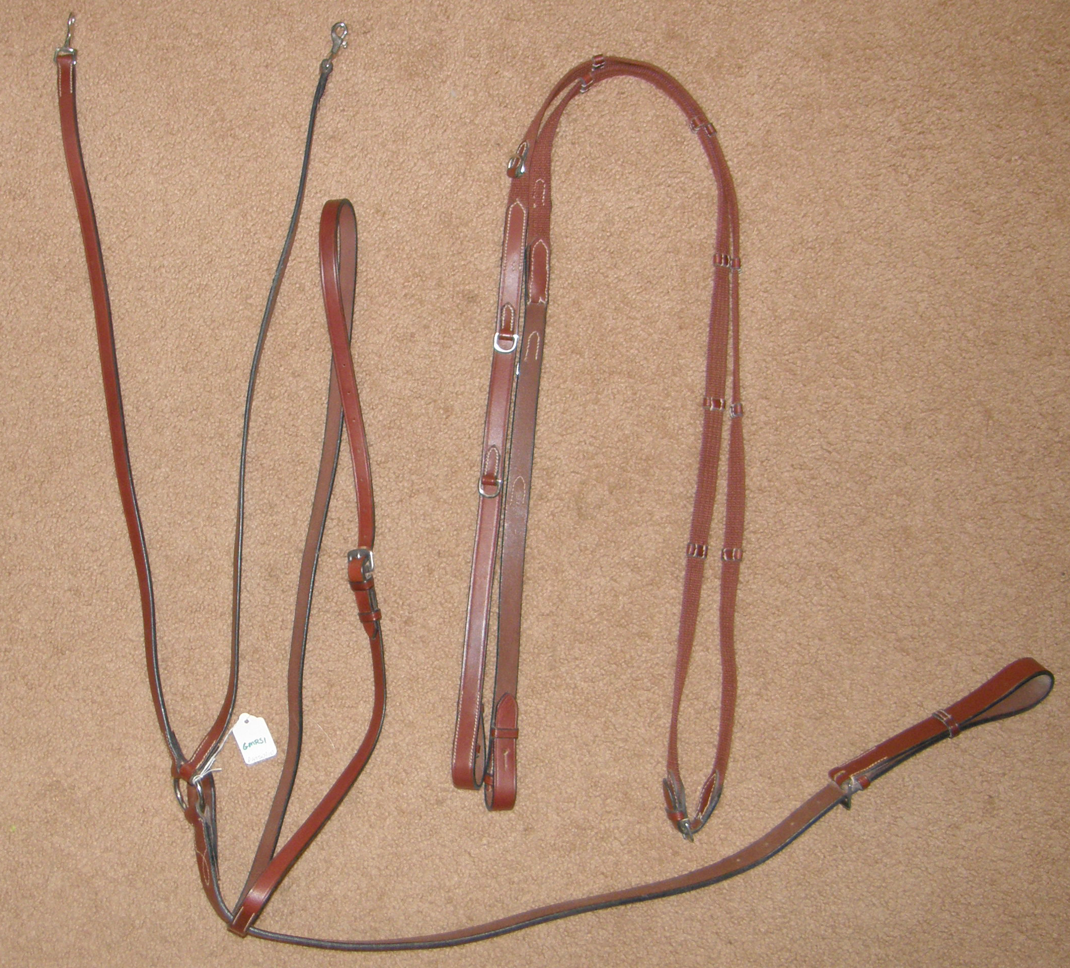 Kincade? German Martingale with Reins Head Setter Headsetter