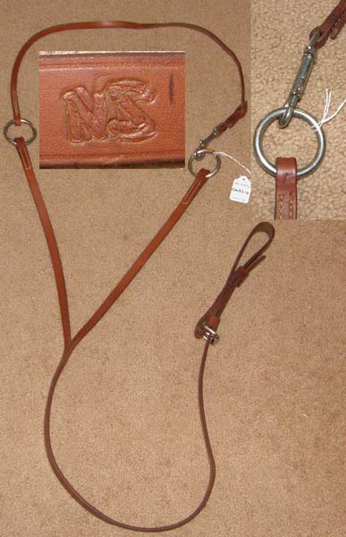 National Saddlery? Leather Training Martingale Western Martingale Headsetter Training Fork Head Setting Aide