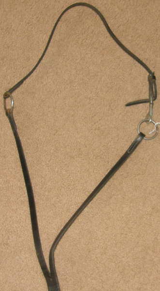 Leather Training Martingale Western Martingale Headsetter Training Fork Head Setting Aide
