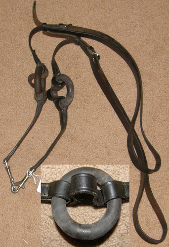 Dover? German Style Side Reins Leather with Rubber Donut Side Reins