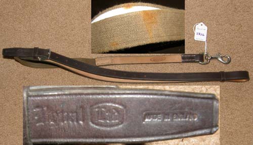 Beval Leather Elastic Insert Side Reins with Snap Leather Training Reins Replacement Single Elastic Side Rein