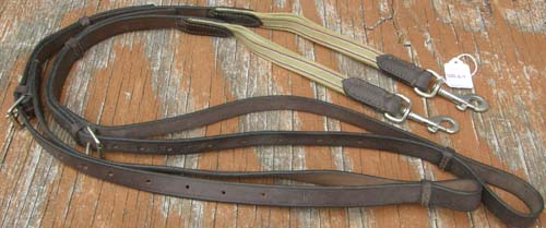 Leather Elastic Side Reins Training Reins