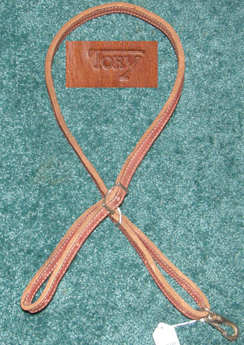 Tory Heavy Duty Leather Tie Down Western Tiedown Strap Dark Chestnut