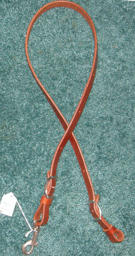 Cowboy Heritage US Saddlery Harness Leather Tie Down Western Tiedown Strap Dark Chestnut