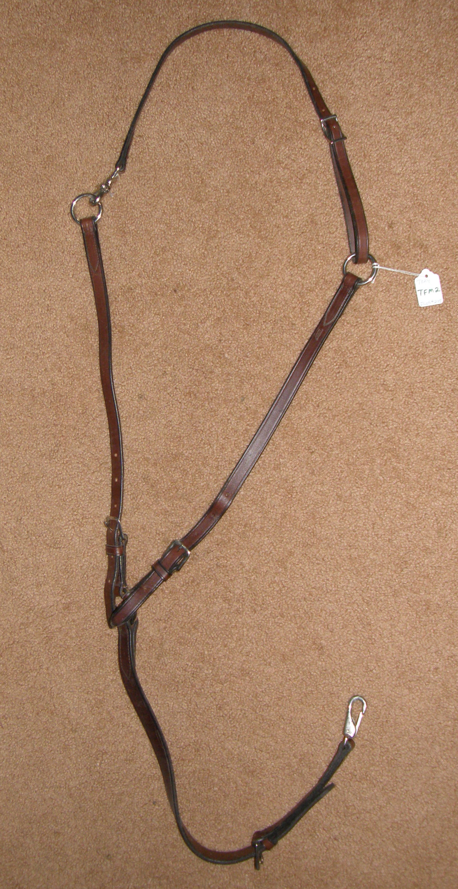Tory Harness Leather Training Fork Cinch Attach