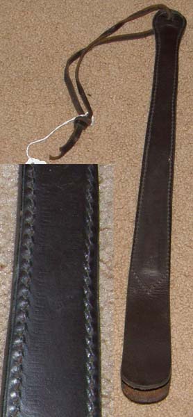 Leather Doggin Bat Dogging Bat Riding Whip Gaming Crop Dark Oil