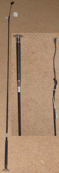 Berkleigh 43” Dressage Whip Capped Handle Training Whip Black