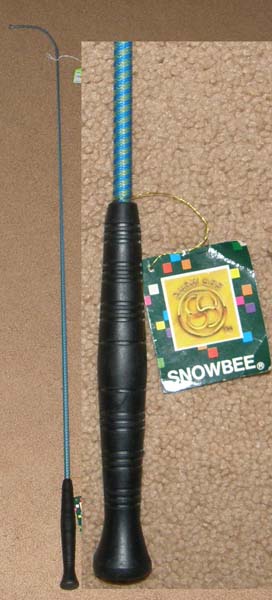 Snowbee 43” Dressage Whip Snow Bee Training Whip Driving Whip Blue/Yellow