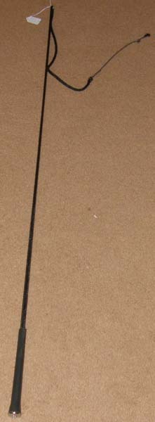 Nylon Horse Carriage Driving Whip Buggy Whip 49" Training Whip Black