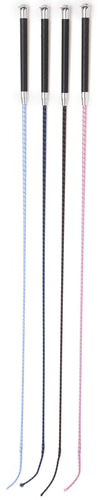 Equistar Soft Grip Dressage Whip 42" Training Whip Gel Grip Handle Pink Lt Blue